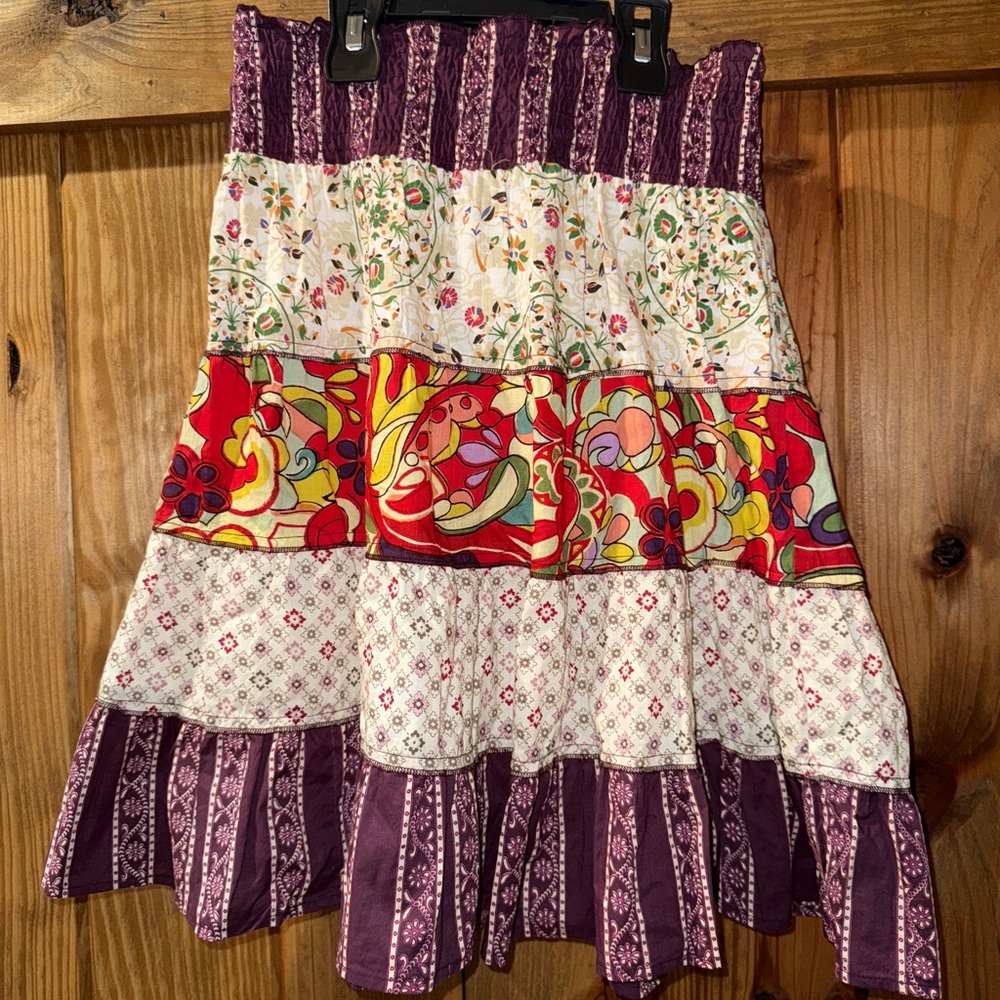 Colorful Patchwork Skirt
